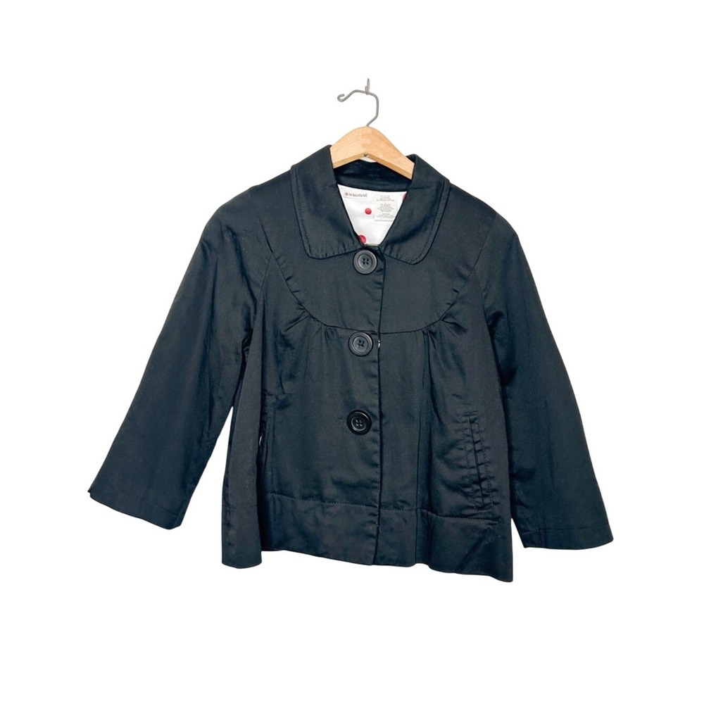 No boundaries Vintage Y2K Mod Twee Button Front Jacket Black Large L